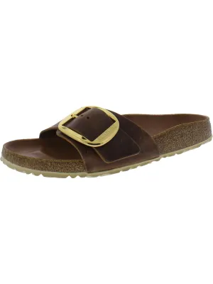 Damen Kunstleder Schlupf-Sandalen