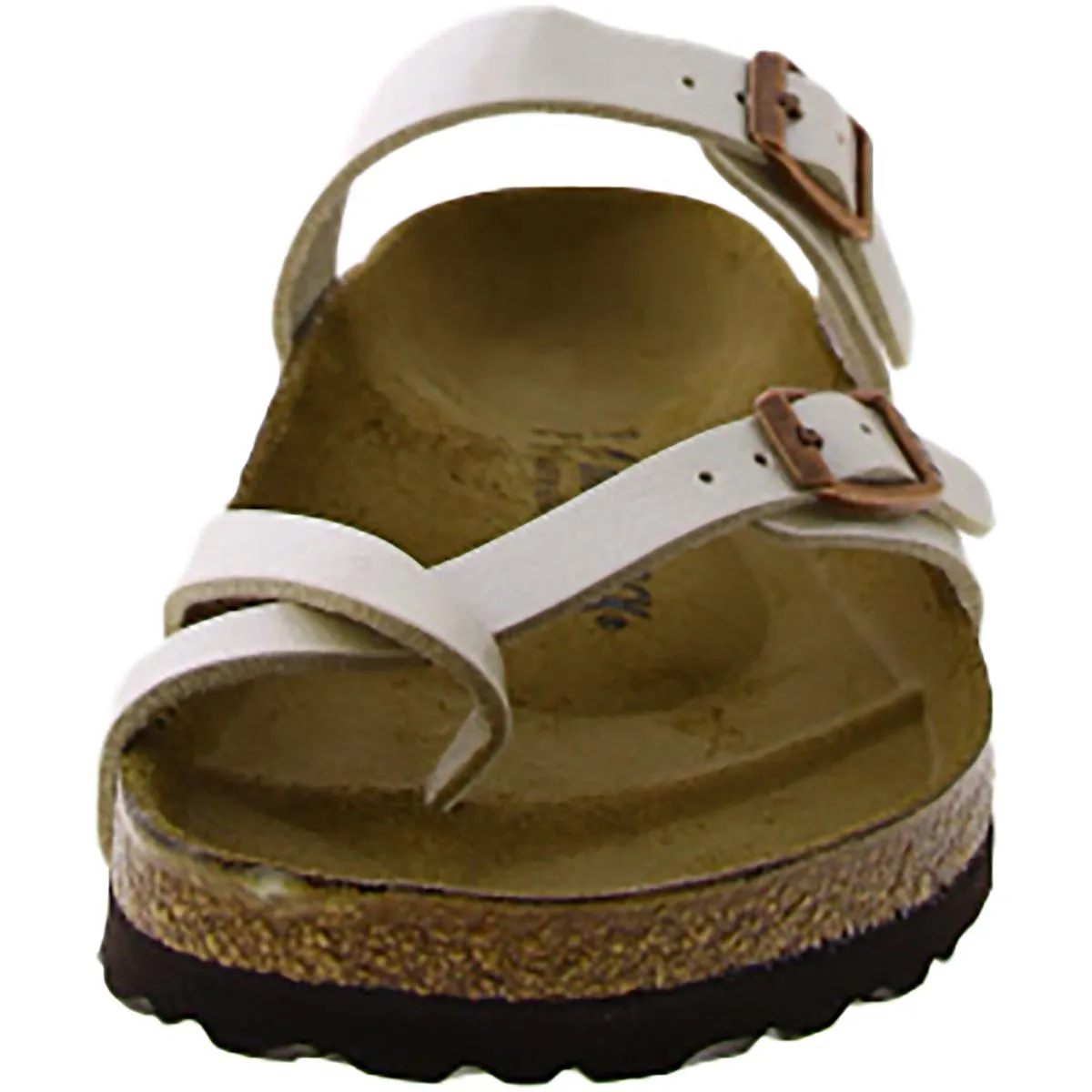 Damen Kunstleder Schlupf-Sandalen
