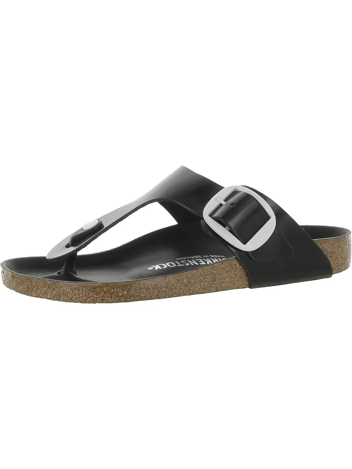 Damen Kunstleder warme Slide-Sandalen