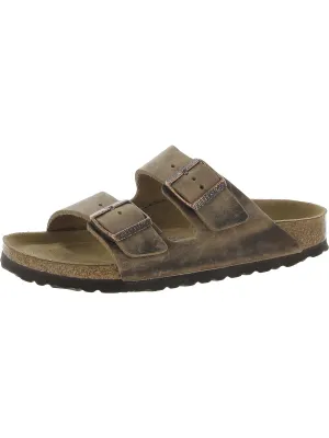 Damen Leder Freizeit Sandalen mit Fußbett