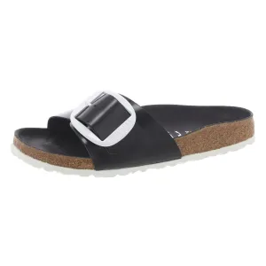 Damen Leder Flache Schlupf-Sandalen