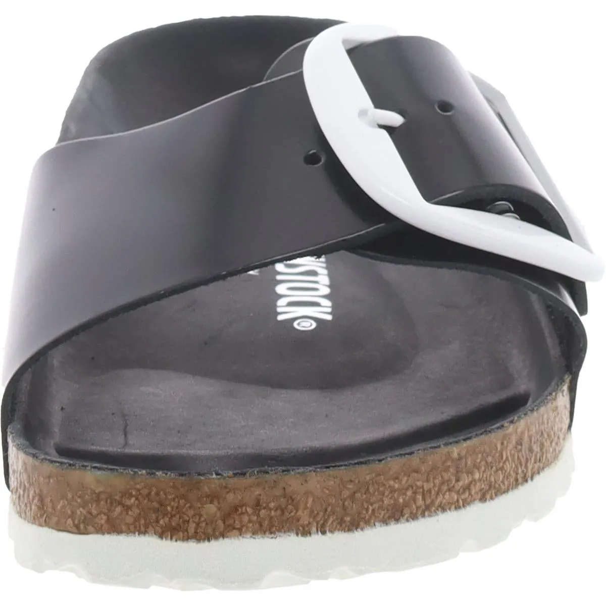 Damen Leder Flache Schlupf-Sandalen