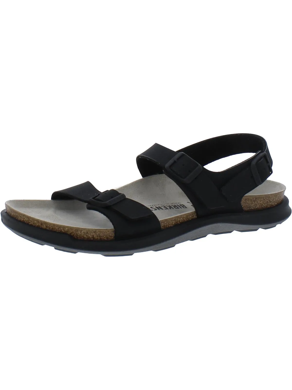 Damen Leder-Fußbett Riemchensandalen