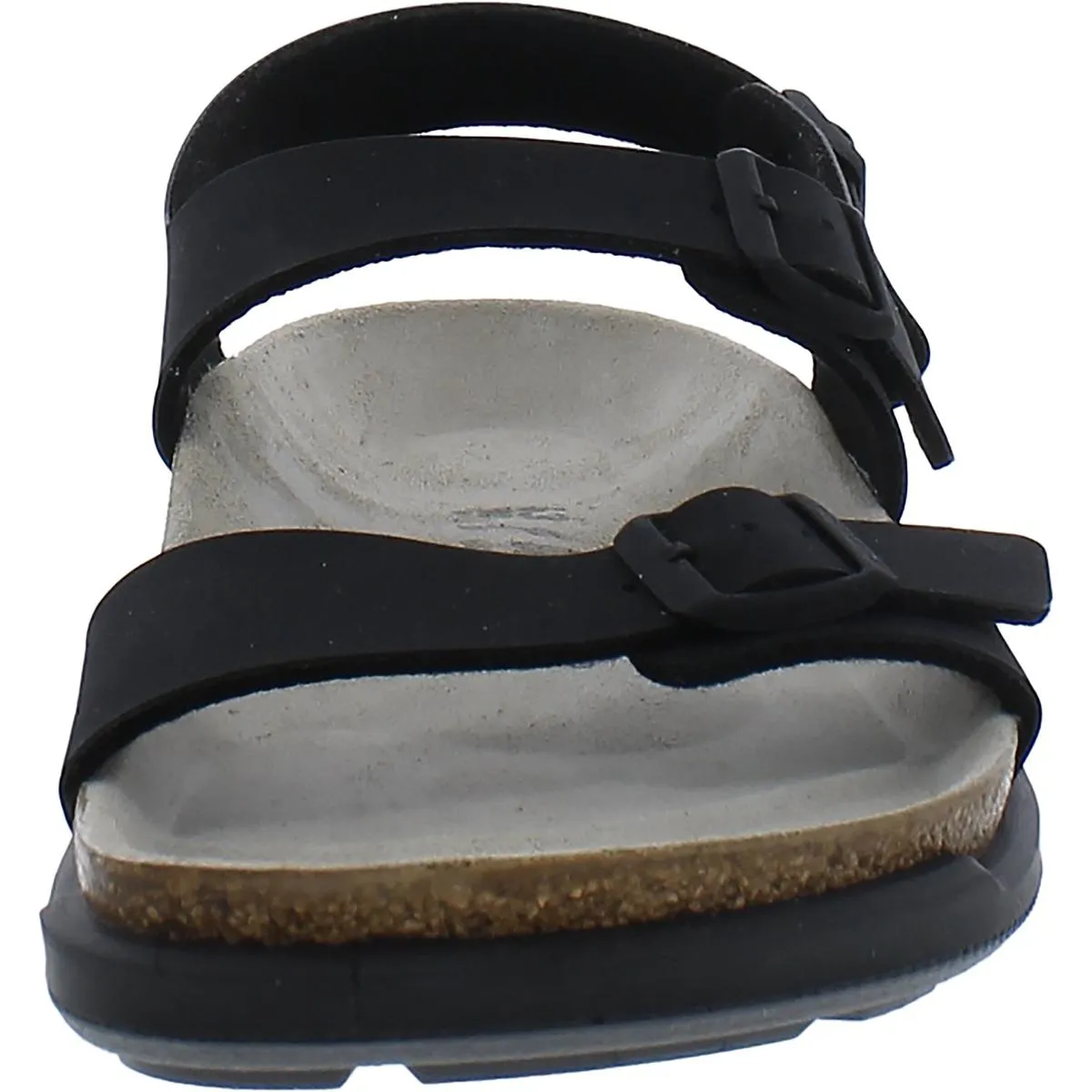 Damen Leder-Fußbett Riemchensandalen