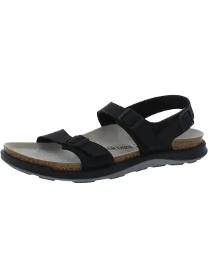 Damen Leder-Fußbett Riemchensandalen