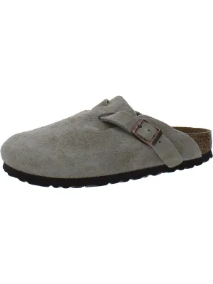 Damen Leder Schlupf Clogs