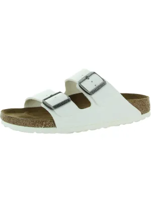 Damen Leder Schlupf-Sandalen mit Fußbett