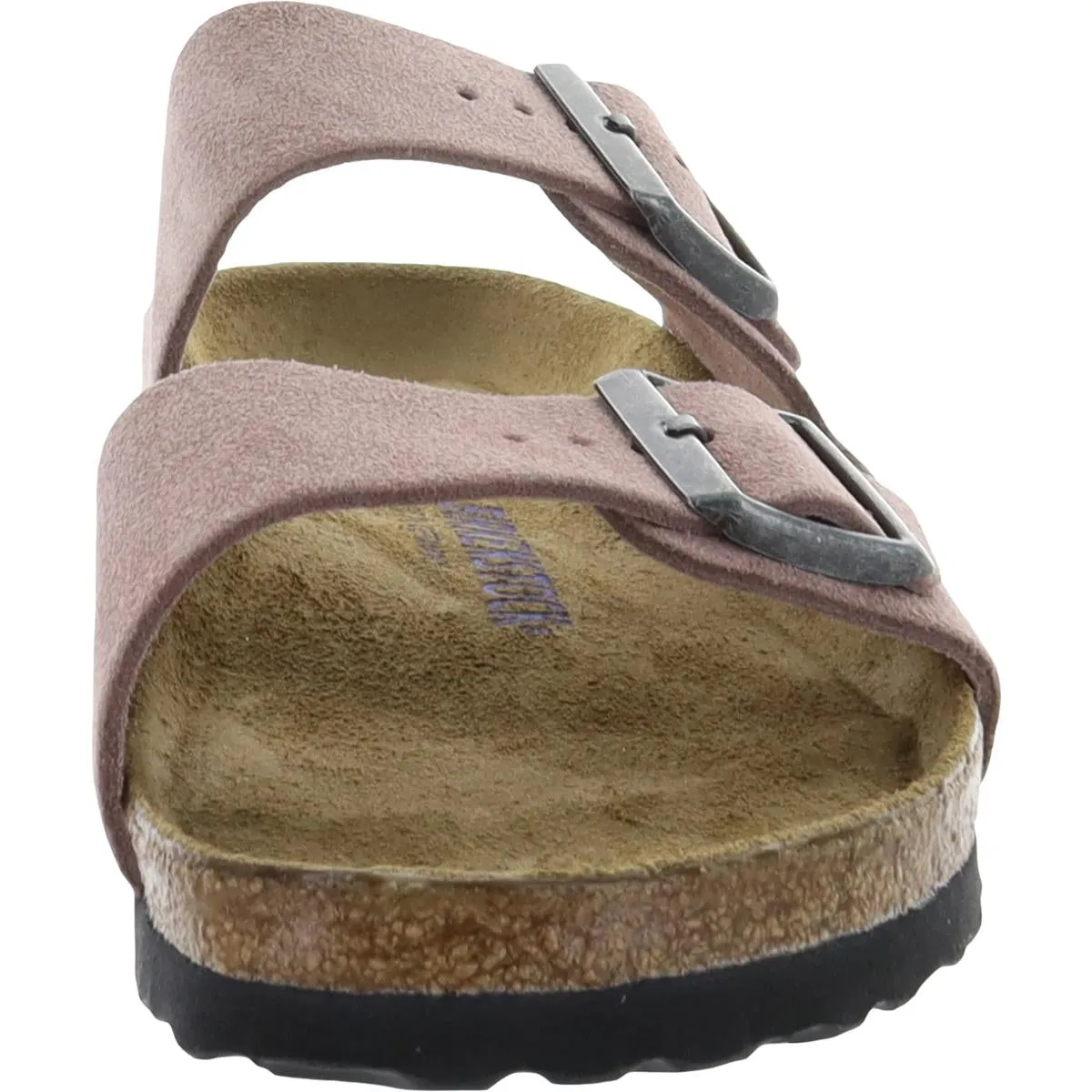 Damen Leder Schlupf-Sandalen mit Fußbett