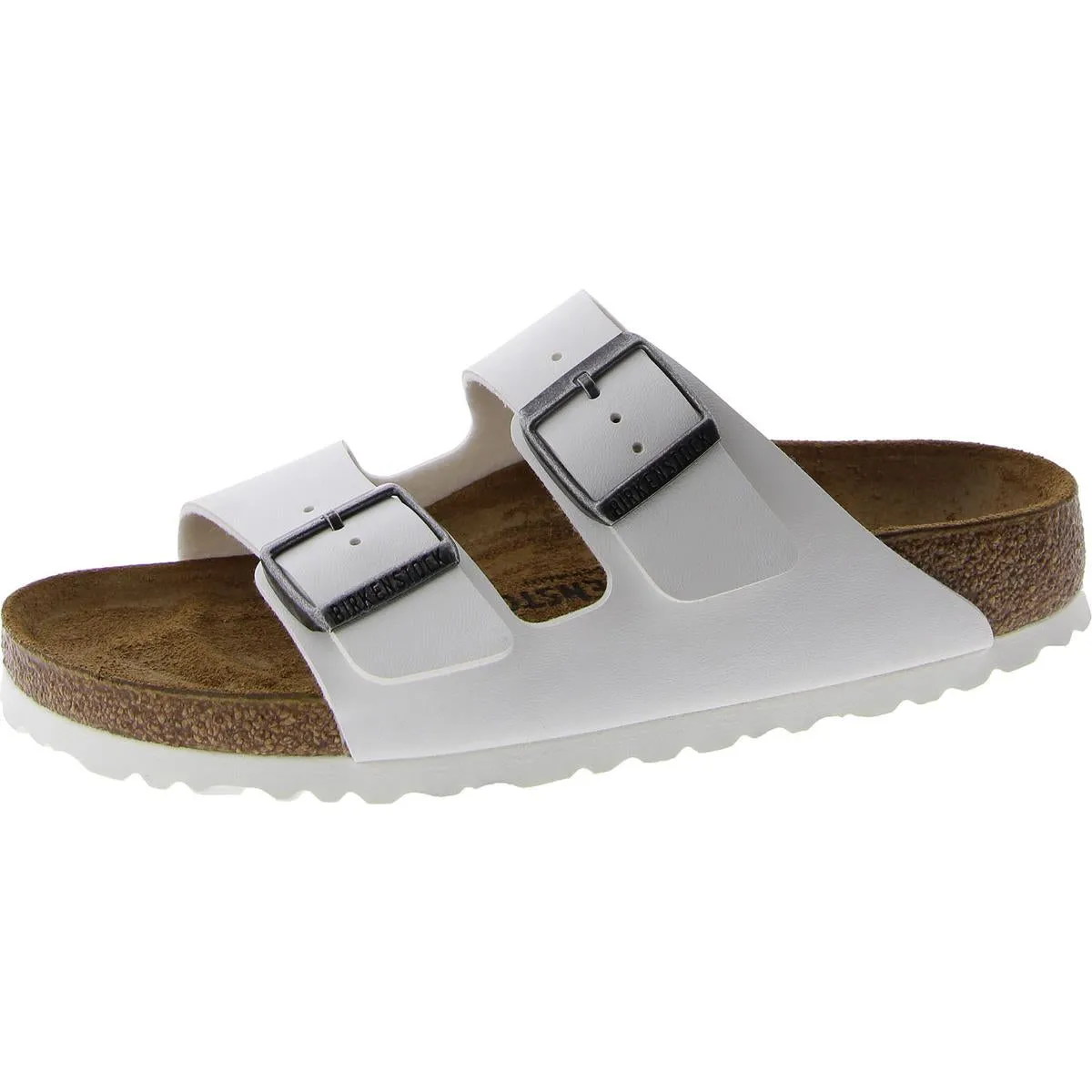 Damen Leder Schlupf-Sandalen mit Fußbett