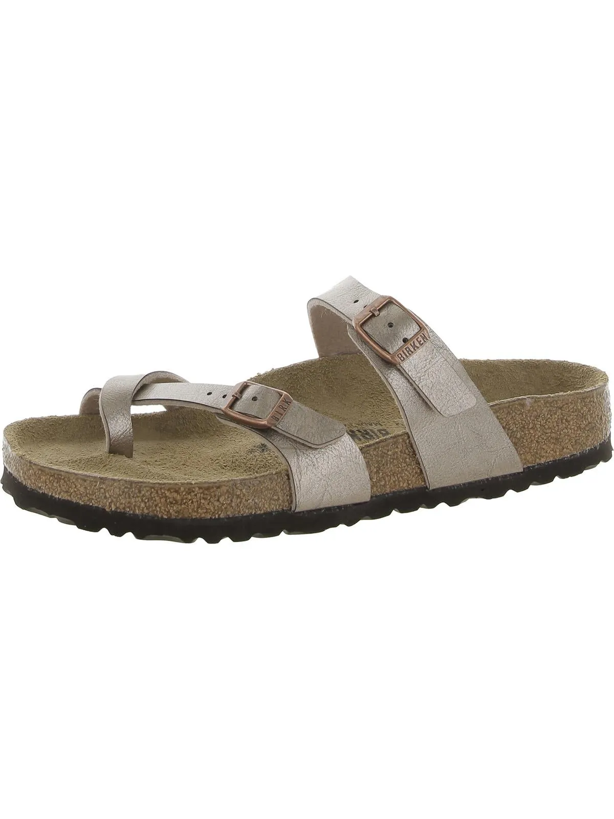 Damen Leder Schlupf-Sandalen