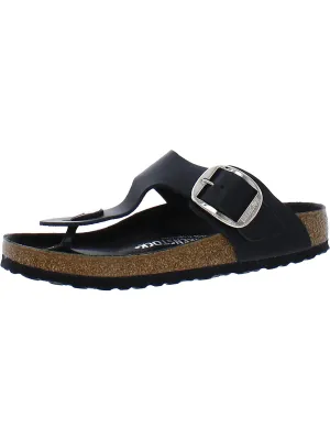 Damen Leder Schlupf-Sandalen