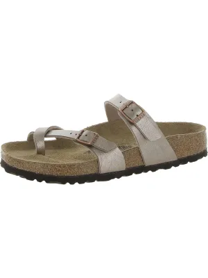 Damen Leder Schlupf-Sandalen