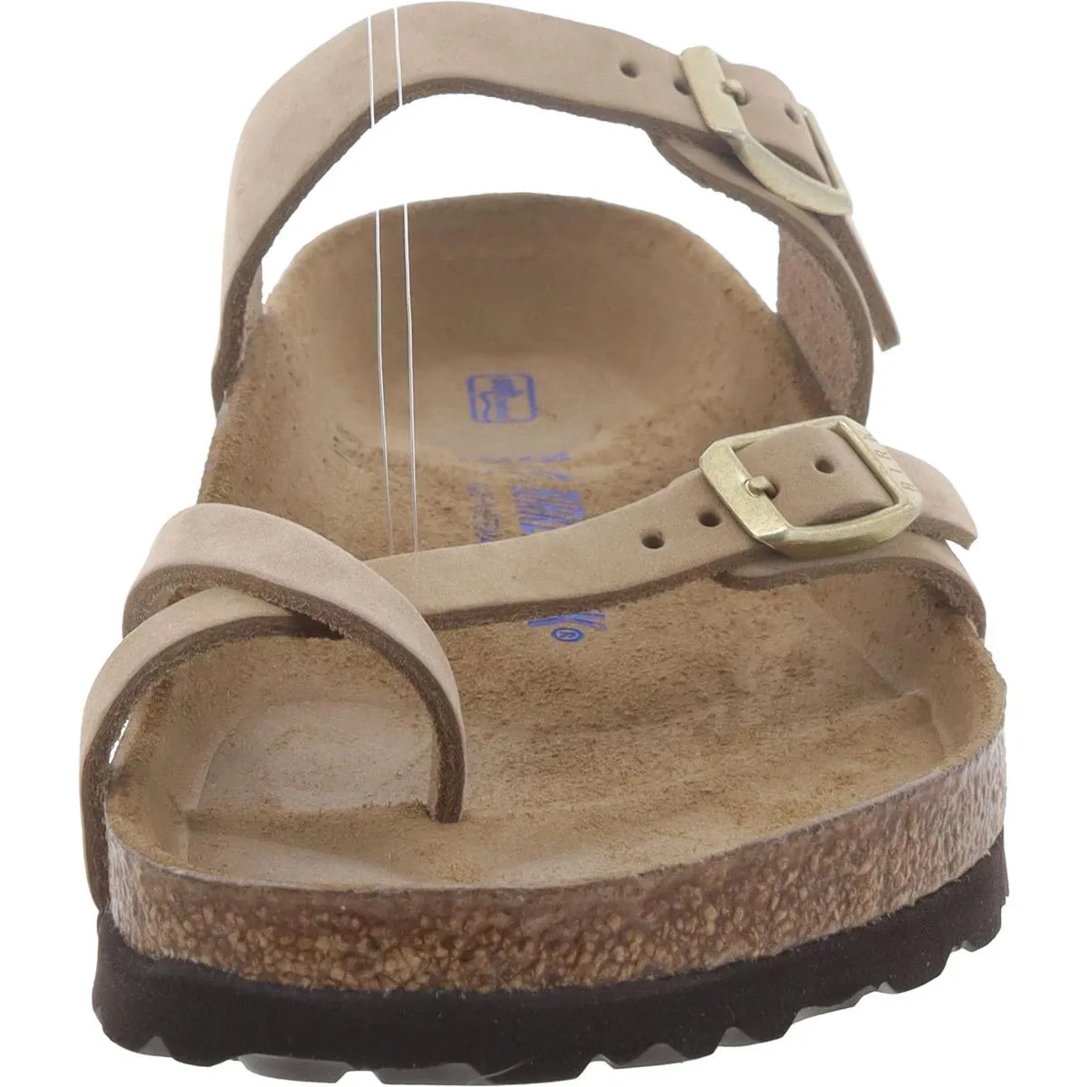 Damen-Sandalen mit Leder-Fußbett und Riemchen