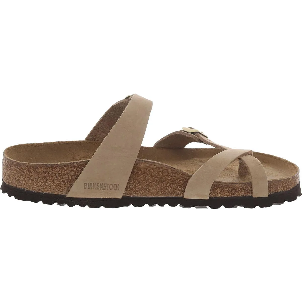 Damen-Sandalen mit Leder-Fußbett und Riemchen