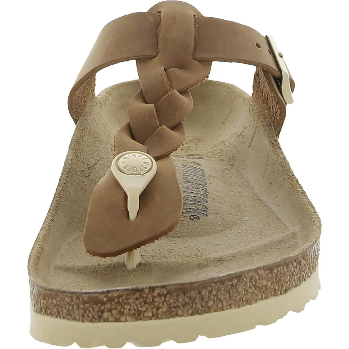 Damen-Lederslipper mit T-Band