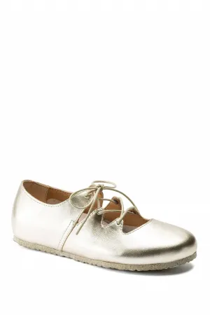 Damen Rye Schnürballerinas - Schmale Weite in Gold
