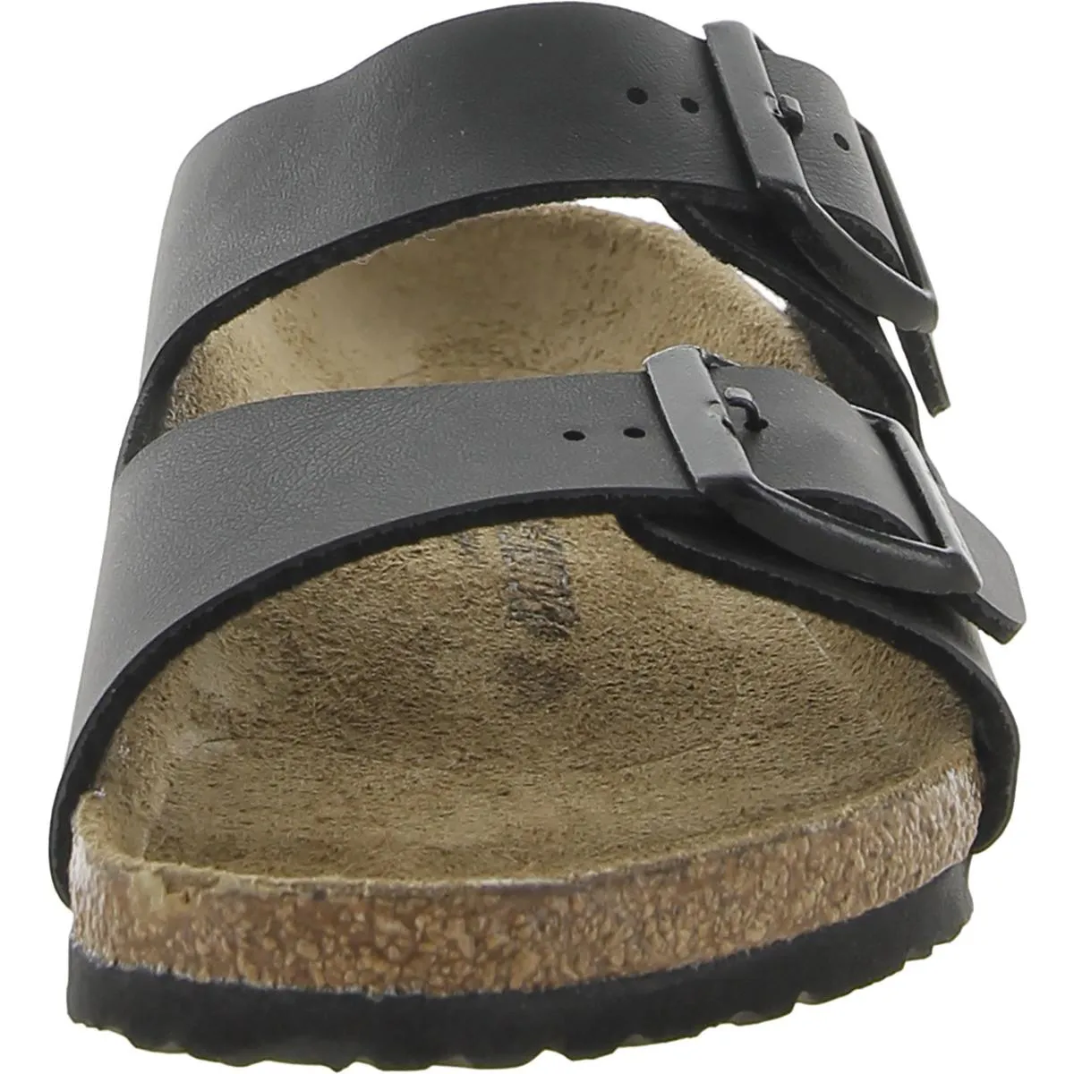 Damen-Slip-On-Sandalen mit Korkfußbett