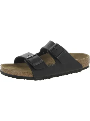 Damen-Slip-On-Sandalen mit Korkfußbett