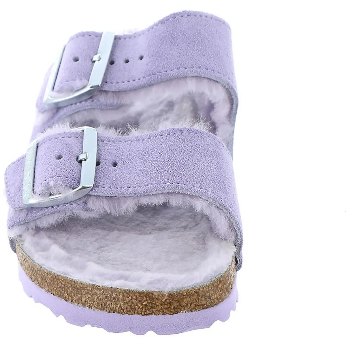Damen Wildleder-Sandalen mit Schaffellfutter