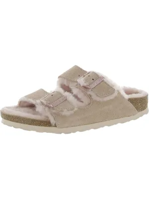 Damen Wildleder-Sandalen mit Schaffellfutter