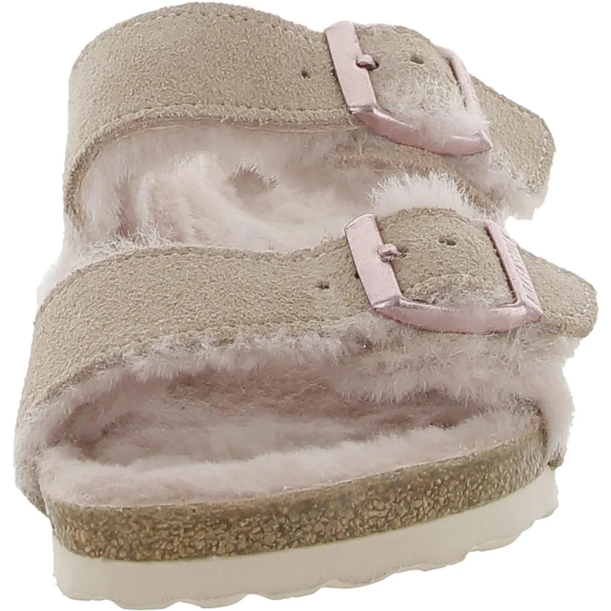 Damen Wildleder-Sandalen mit Schaffellfutter