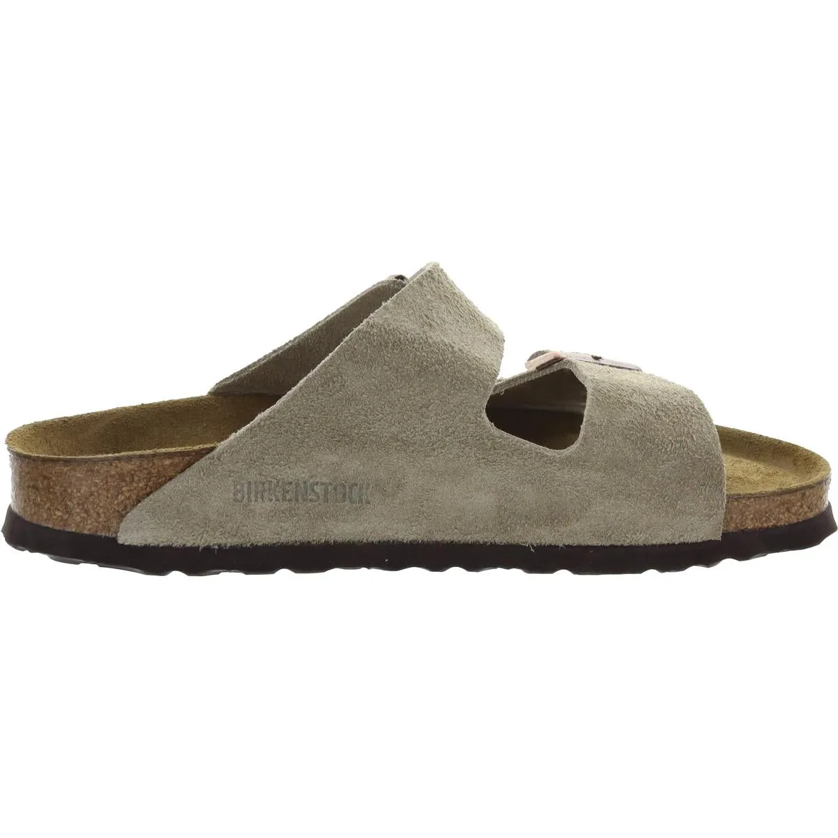 Damen Wildleder Schlupf-Sandalen mit Fußbett