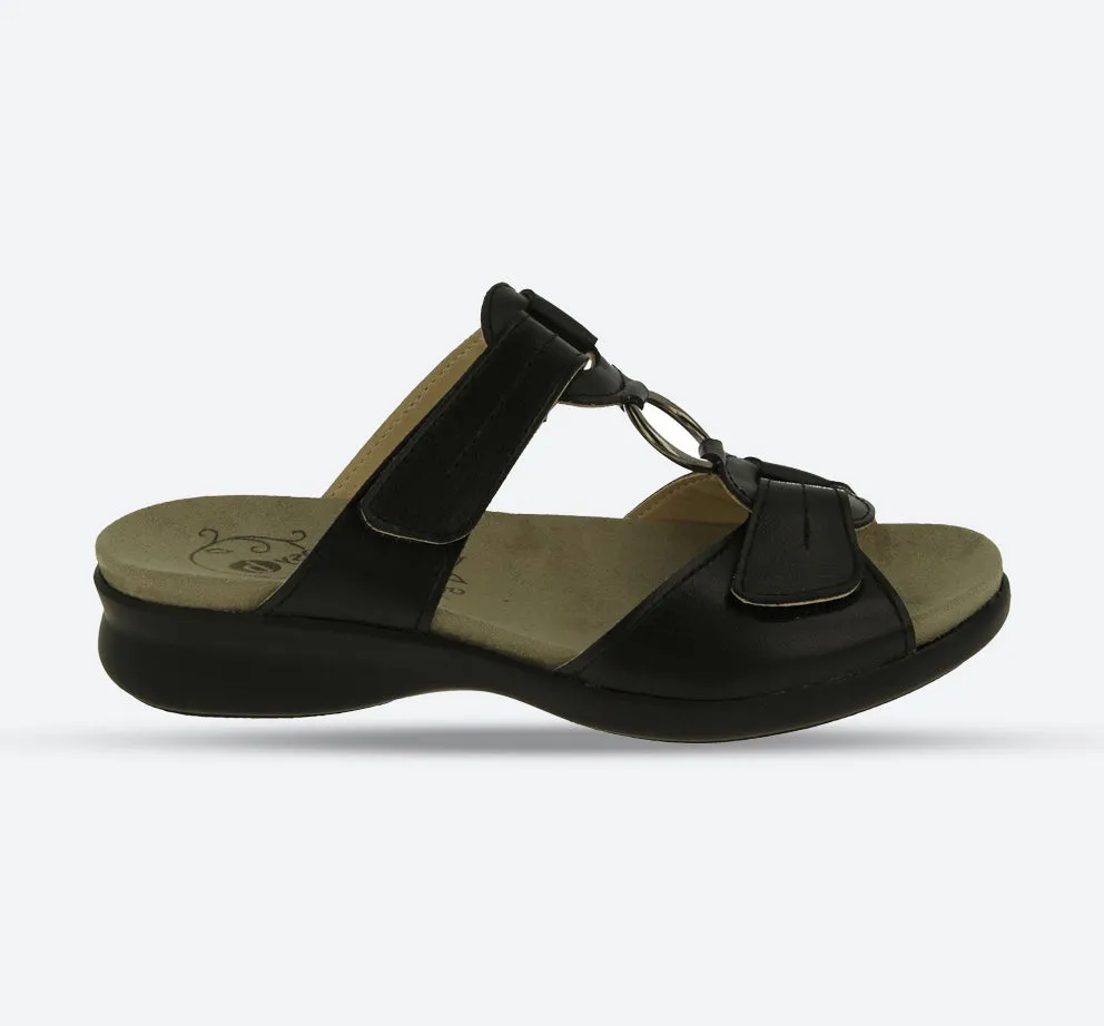 Damen-Scooter-Mules-Sandalen mit weiter Passform DB
