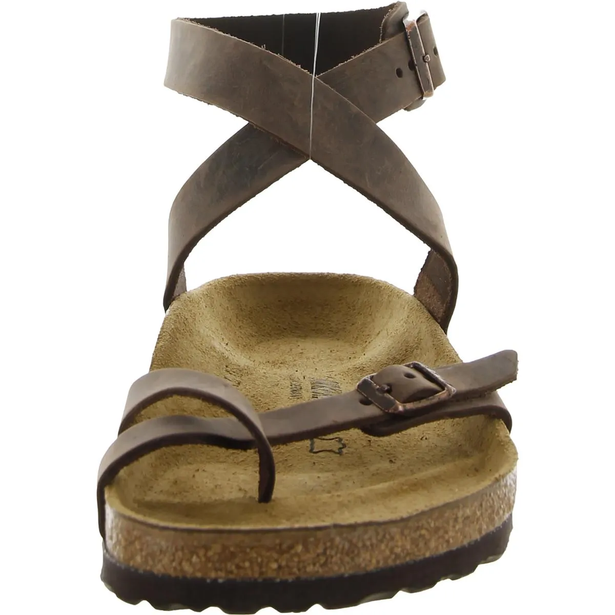 Yara Damen Leder-Thong Flache Sandalen