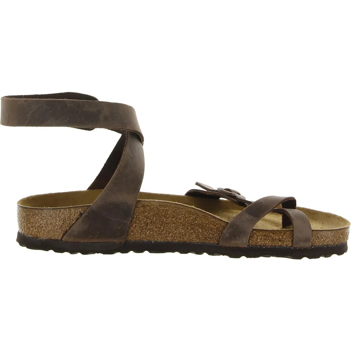 Yara Damen Leder-Thong Flache Sandalen