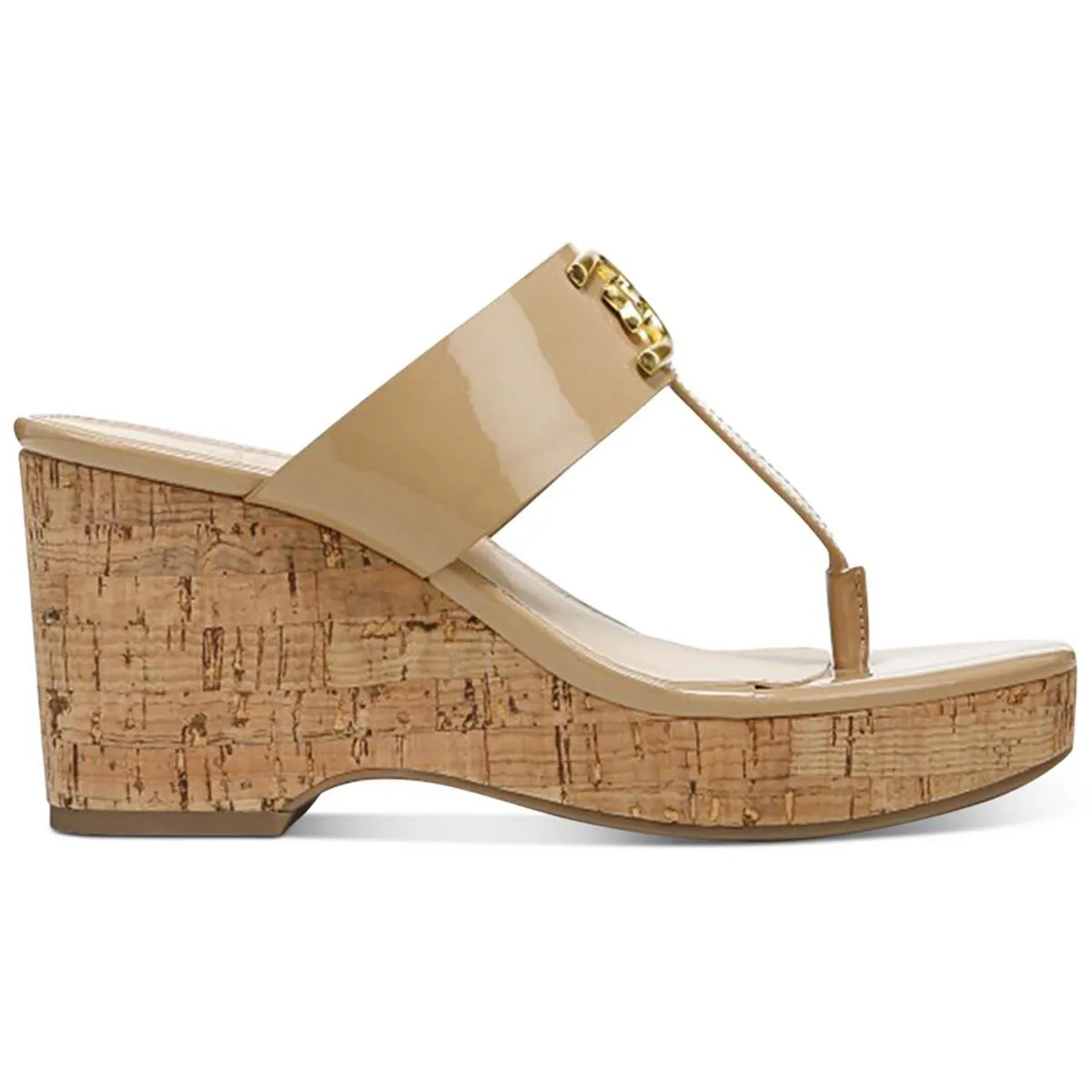 Yardlie Damen Patent-Kork Keil-Sandalen Ecco Schuhe