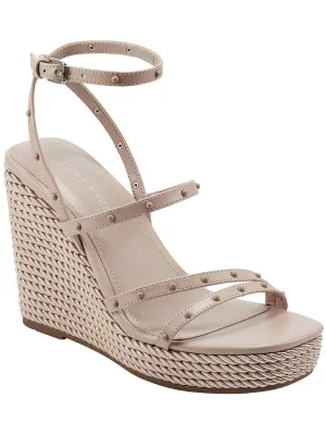 Zig Damen Kunstleder Nieten Keil-Sandalen Ecco Schuhe